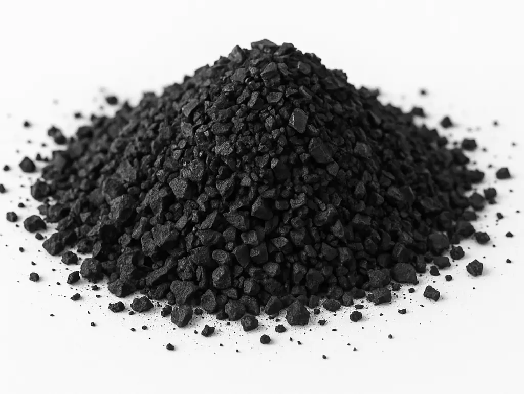 Charbon actif granulaire (GAC) utilisé pour la filtration des microplastiques